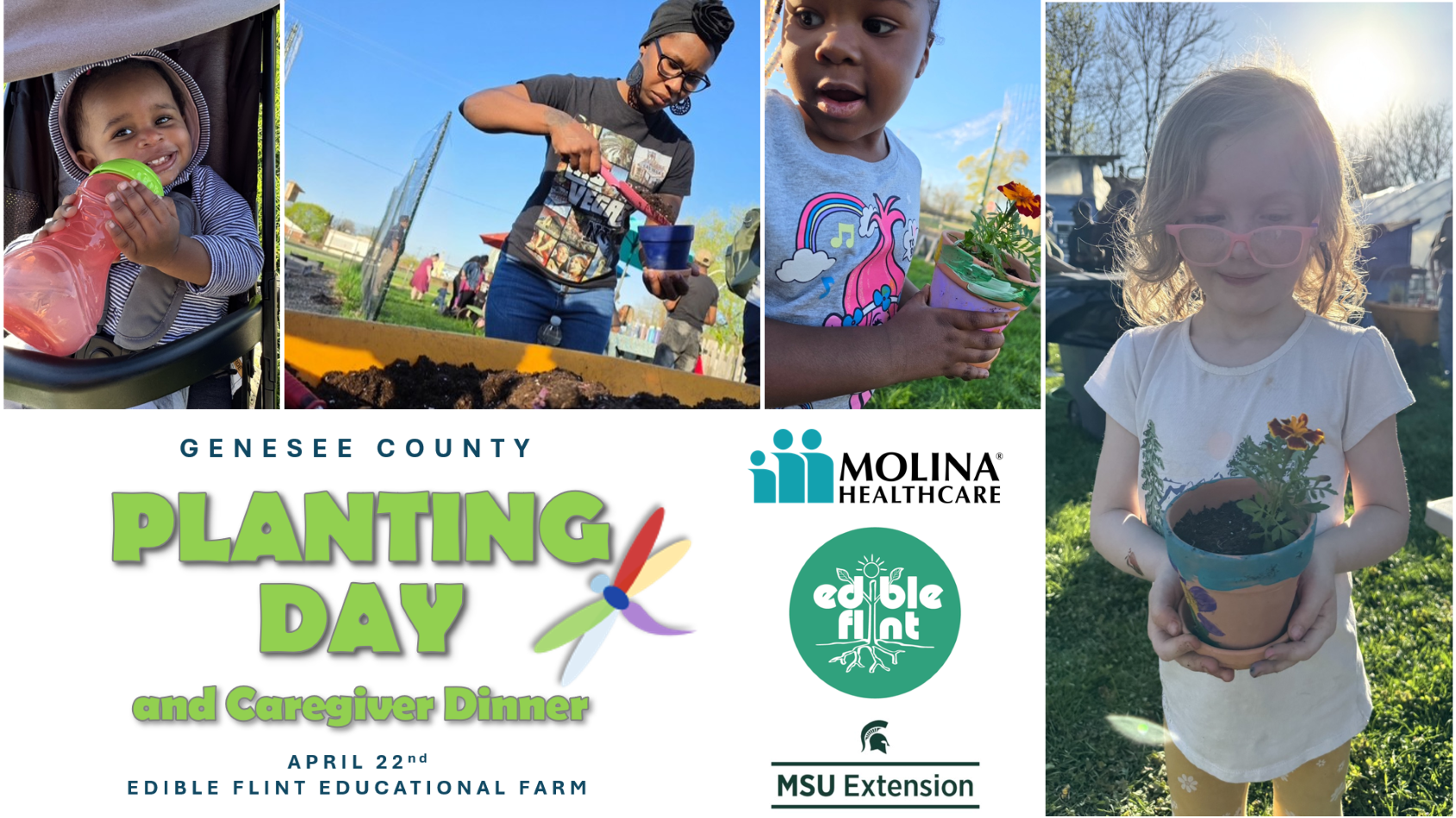 APRIL: Planting Day and Caregiver Dinner