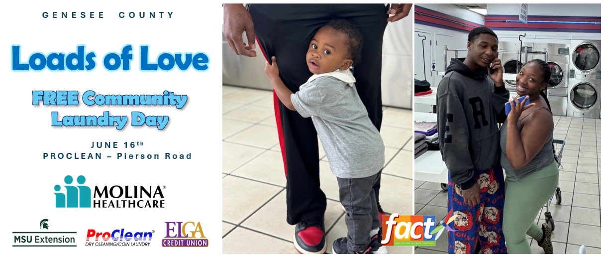 JUNE 16th: FACT Loads of Love Community Laundry Day Genesee