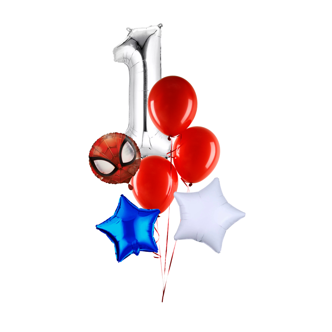 Number/Latex Helium Bouquet (Deluxe)