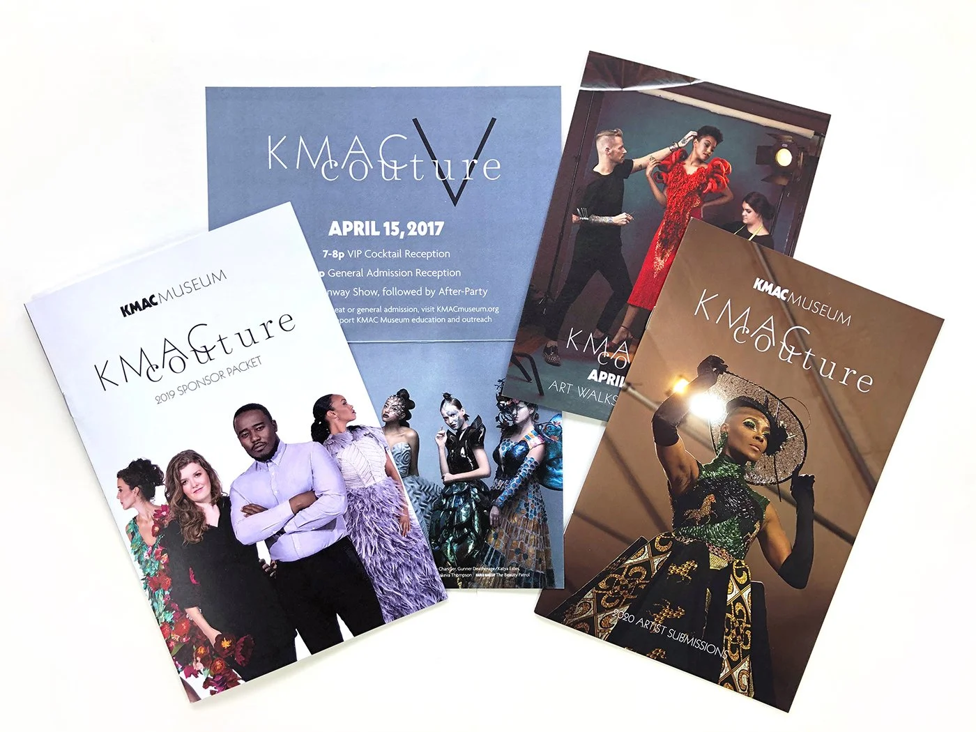 sample from KMAC Couture materials over the years