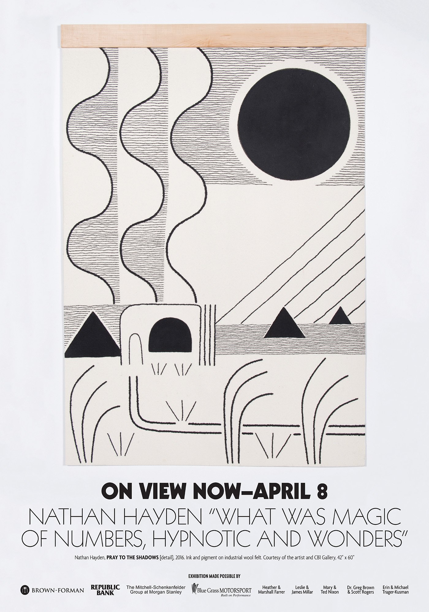 window vinyl for Nathan Hayden exhibition