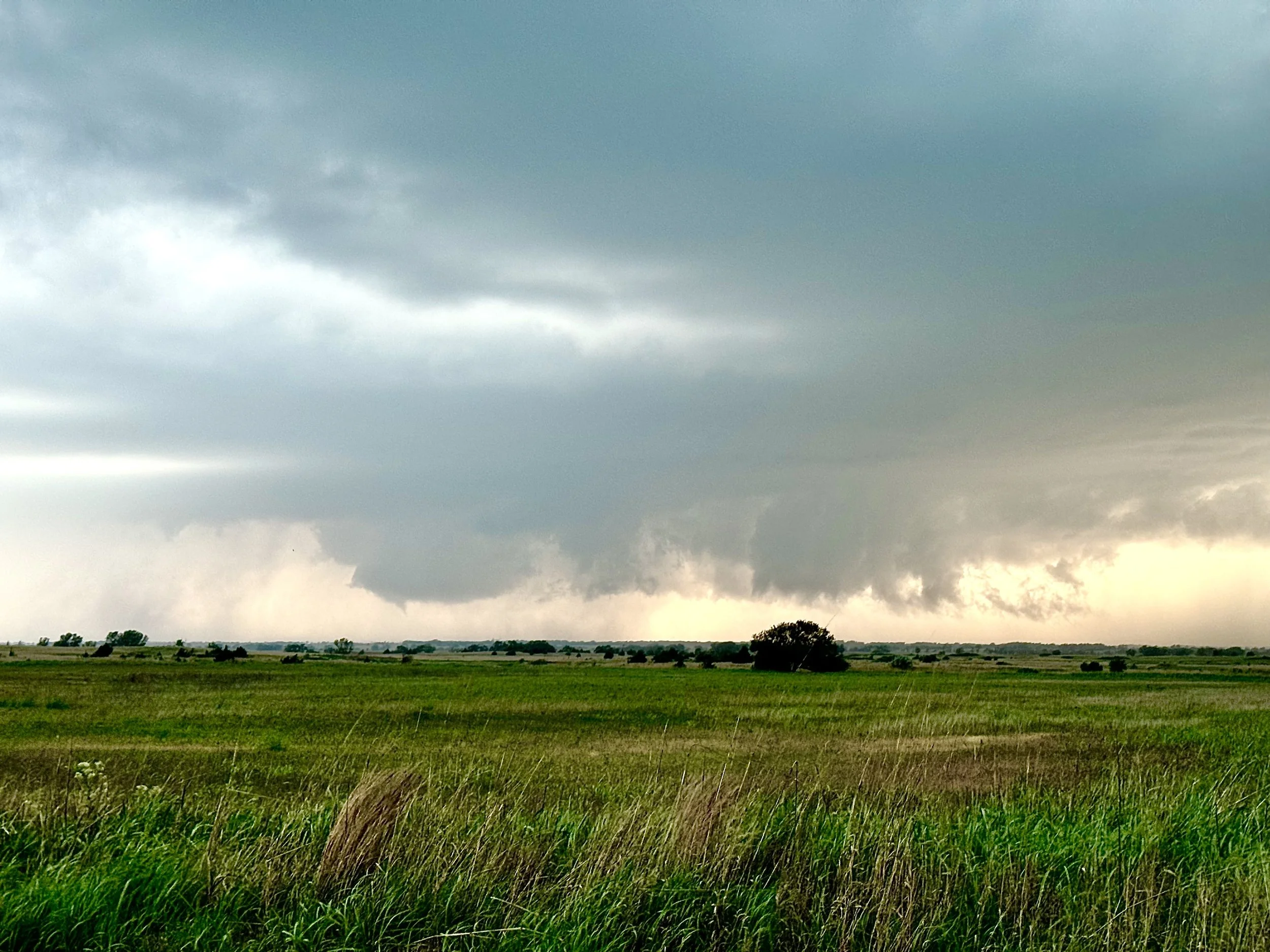 Brief tornado near hazleton, Kansas.