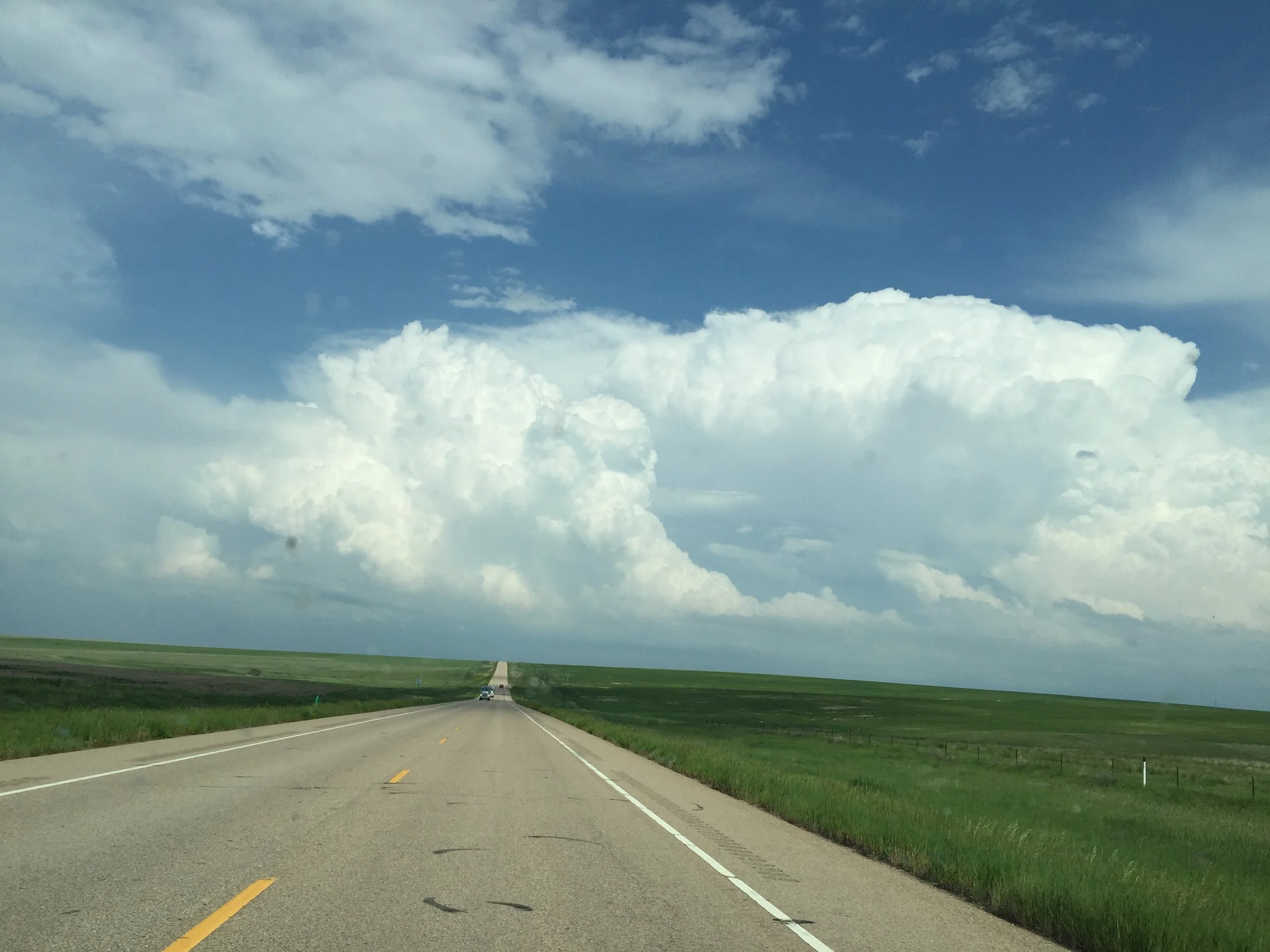 Backside of the new convection east of my location moving into the Colorado plains