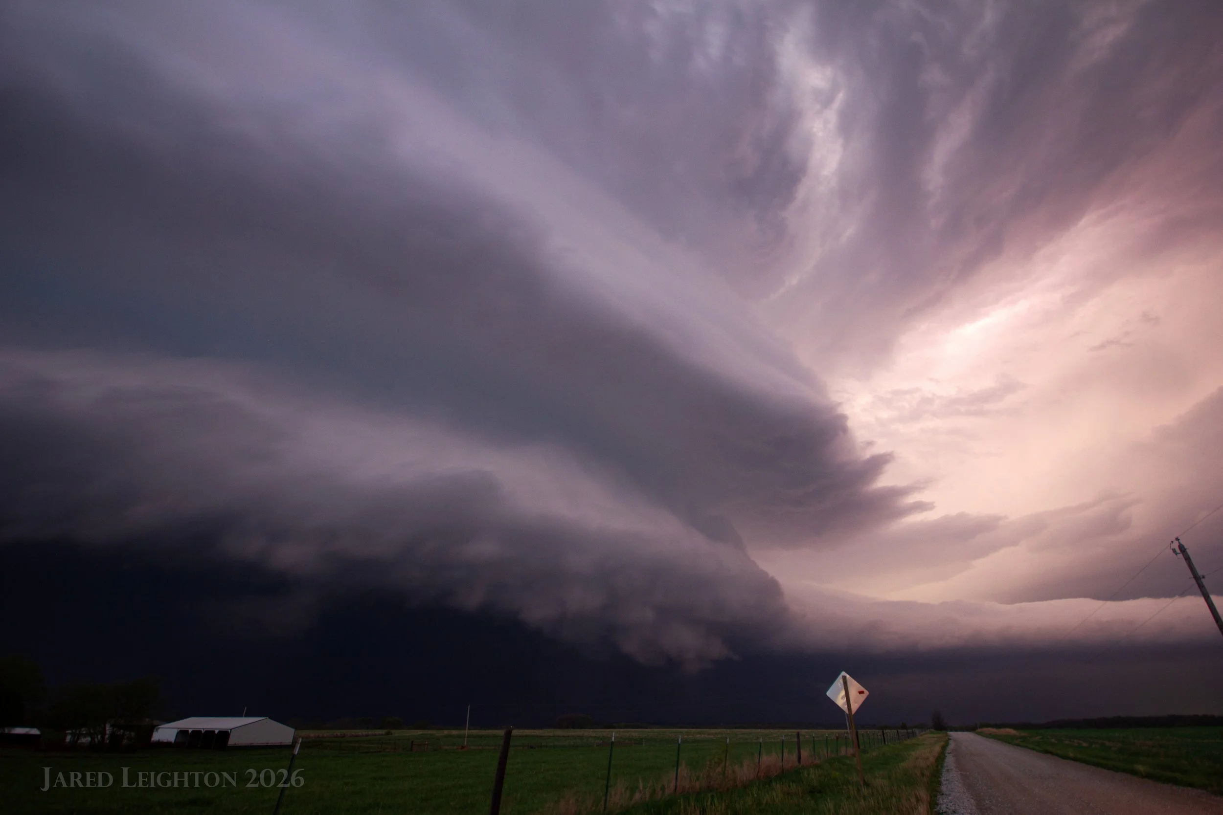 Supercell moving into Hillsdale, Kansas