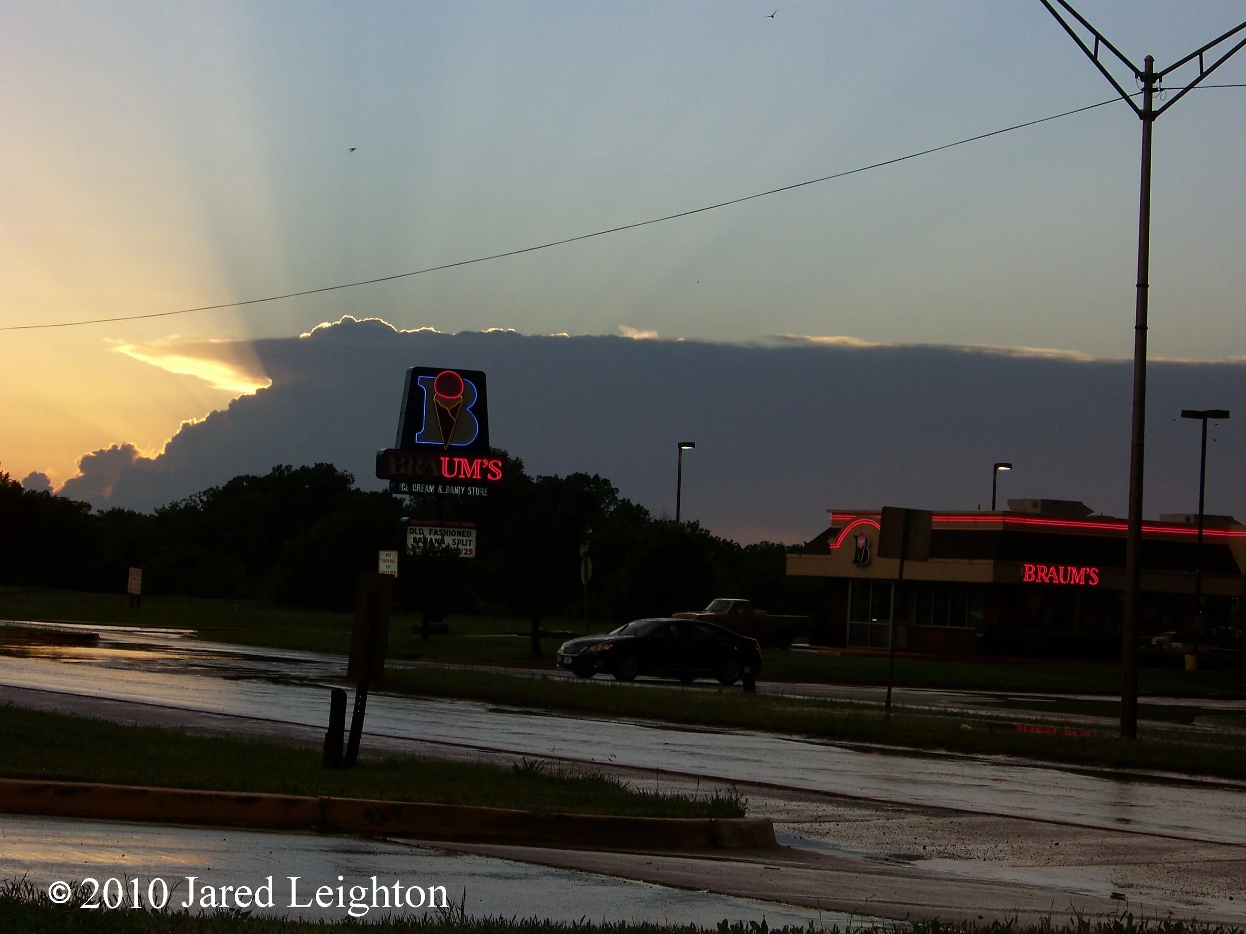 I call this one "Essence of Oklahoma." Thunderstorms and Braums. Am I missing anything?
