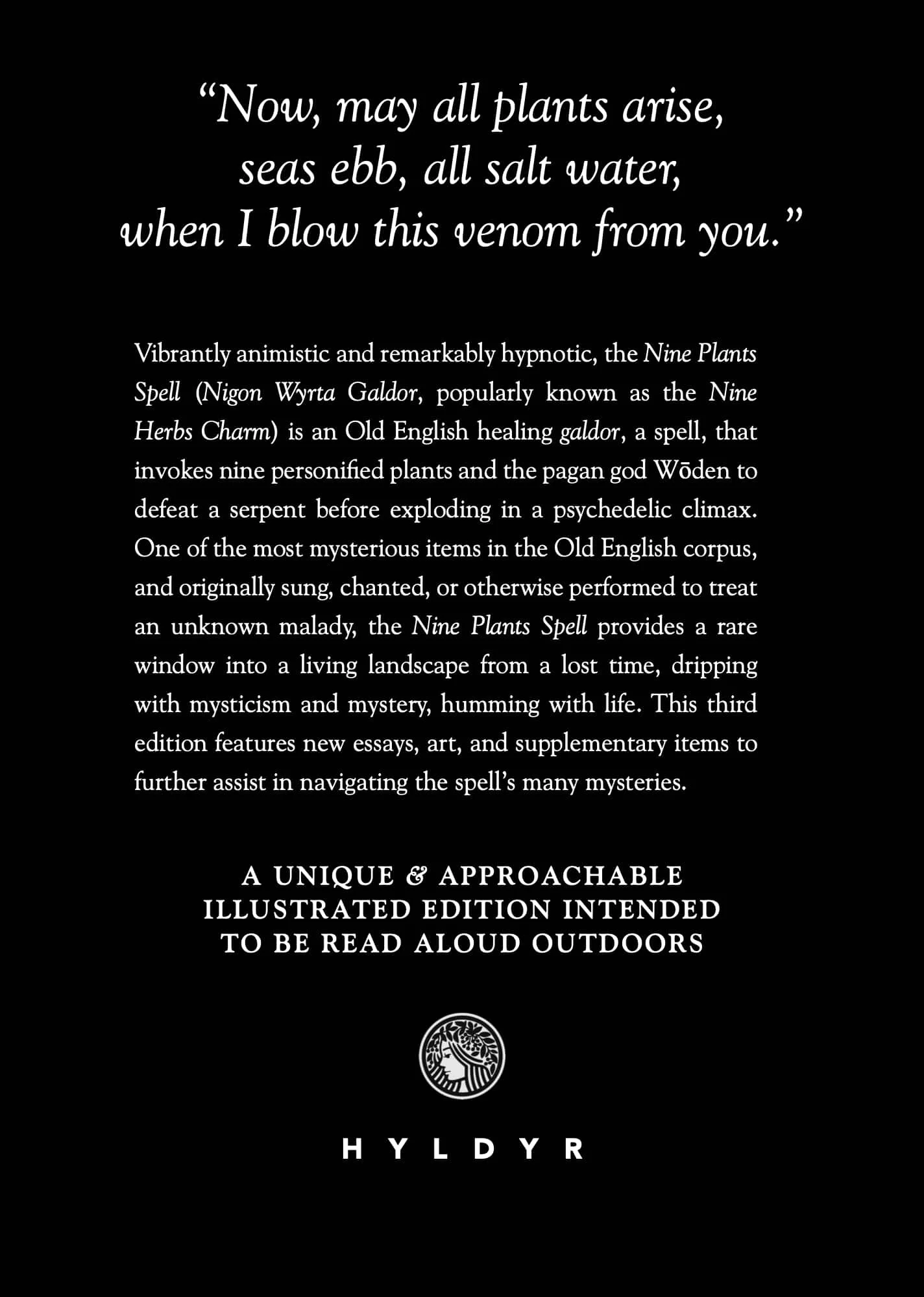 Back cover for the Nine Plants Spell