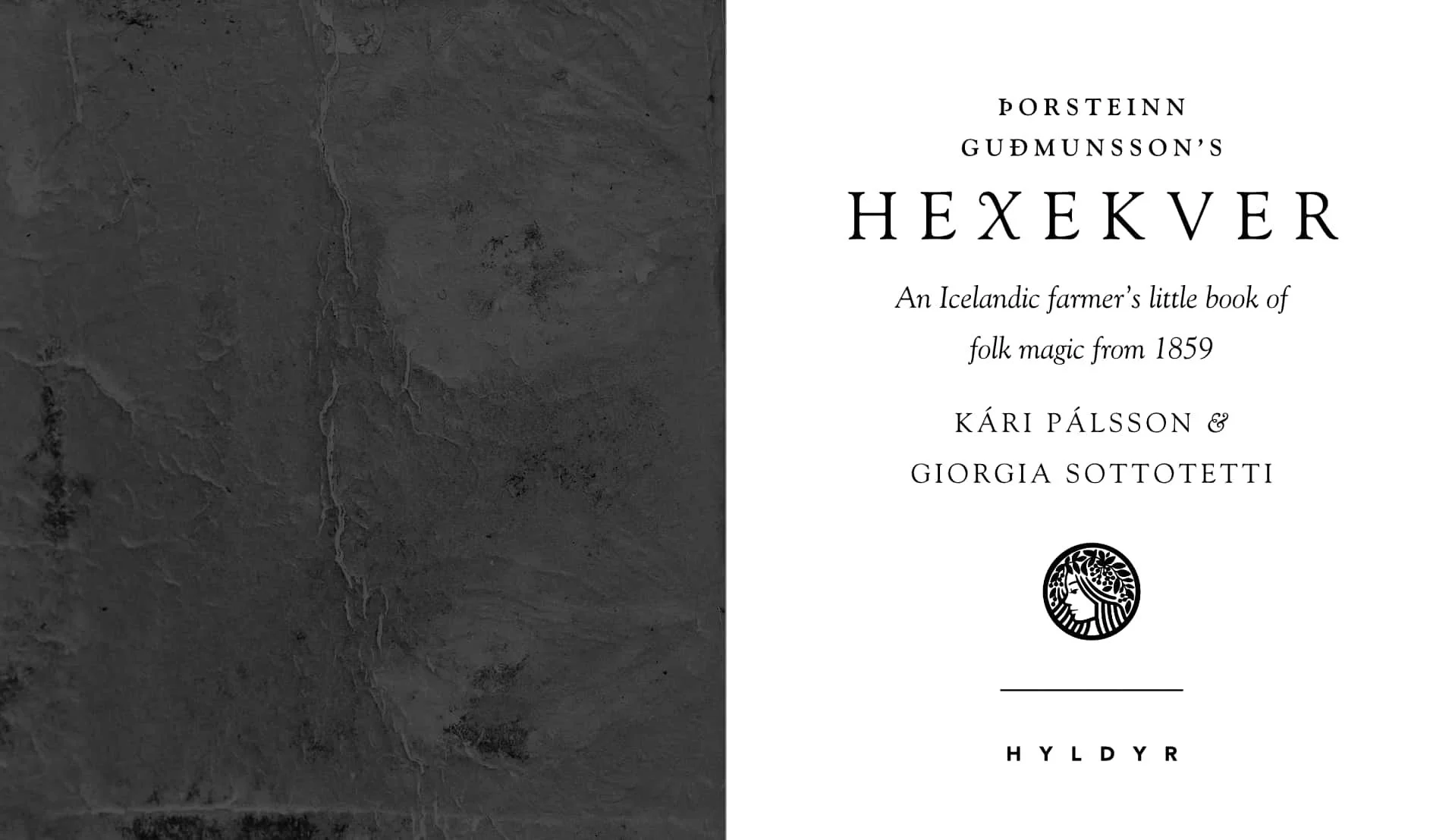 Inner cover and front page of "Hexekver"