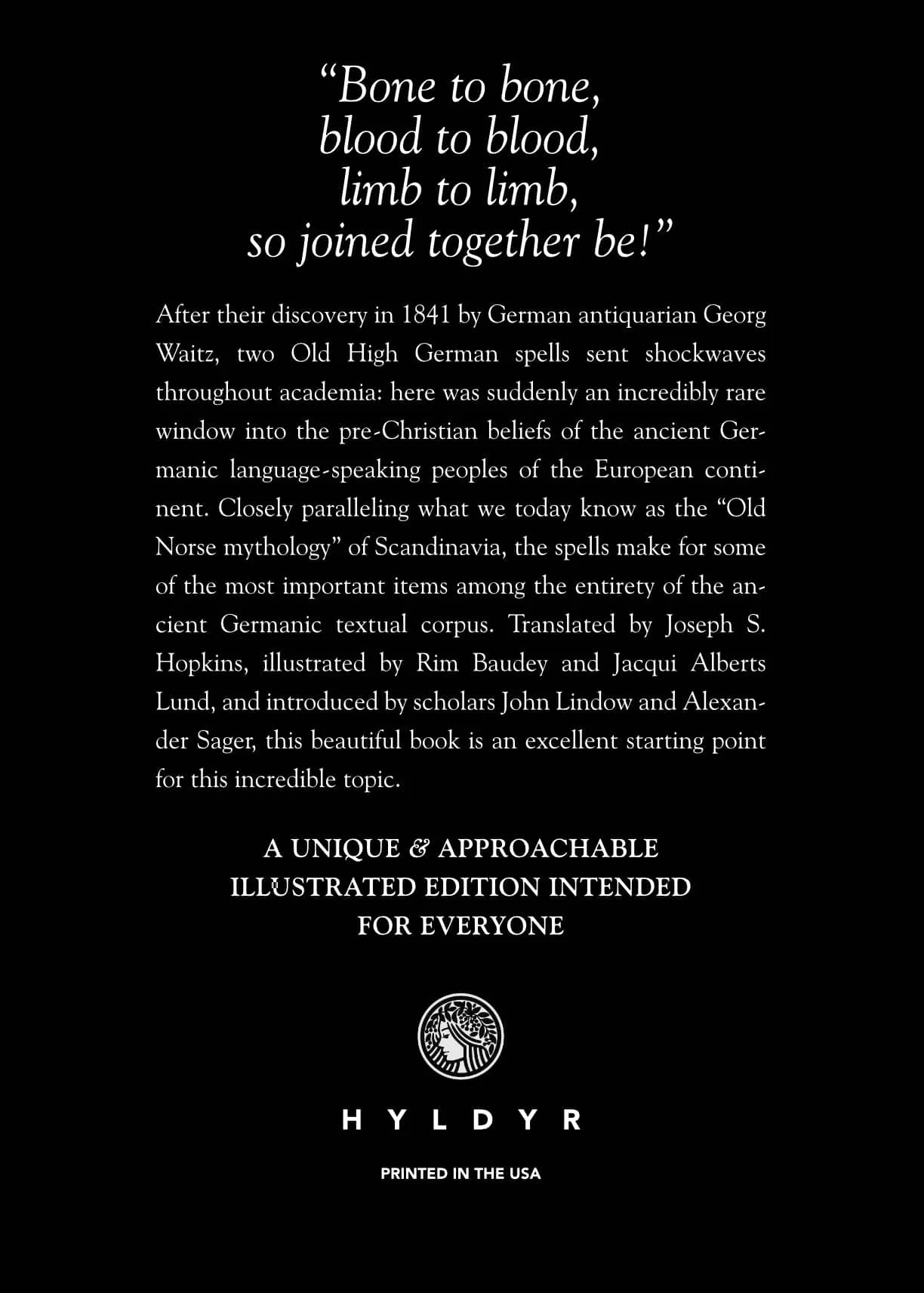 Image of back cover of the edition