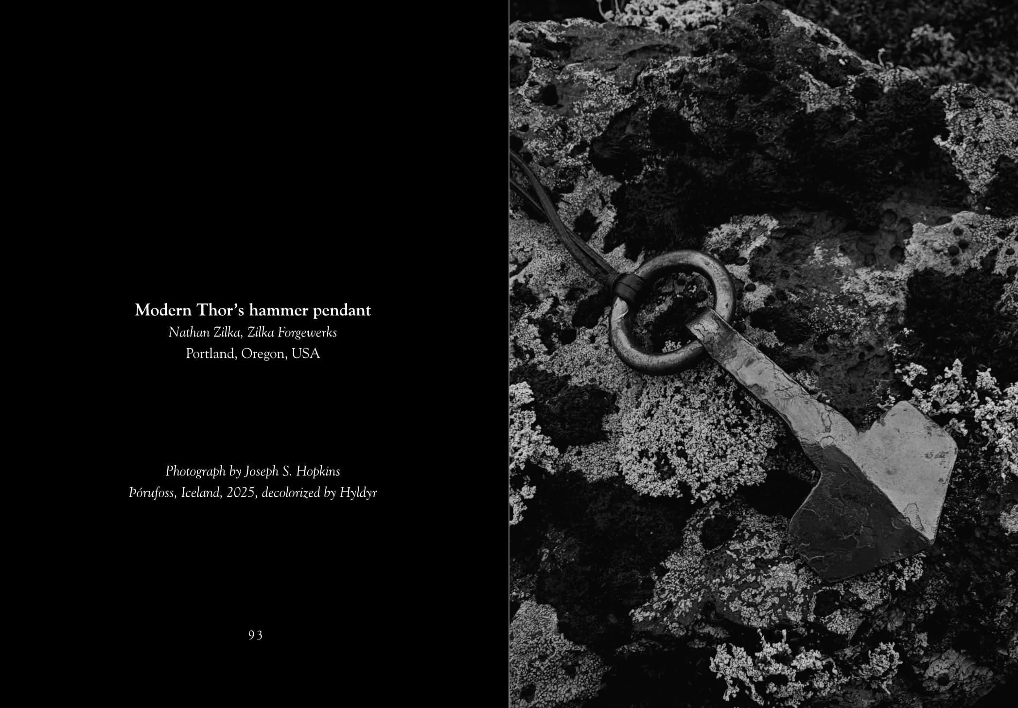 Two pages from "Mjölnir, Hamer of Thor"