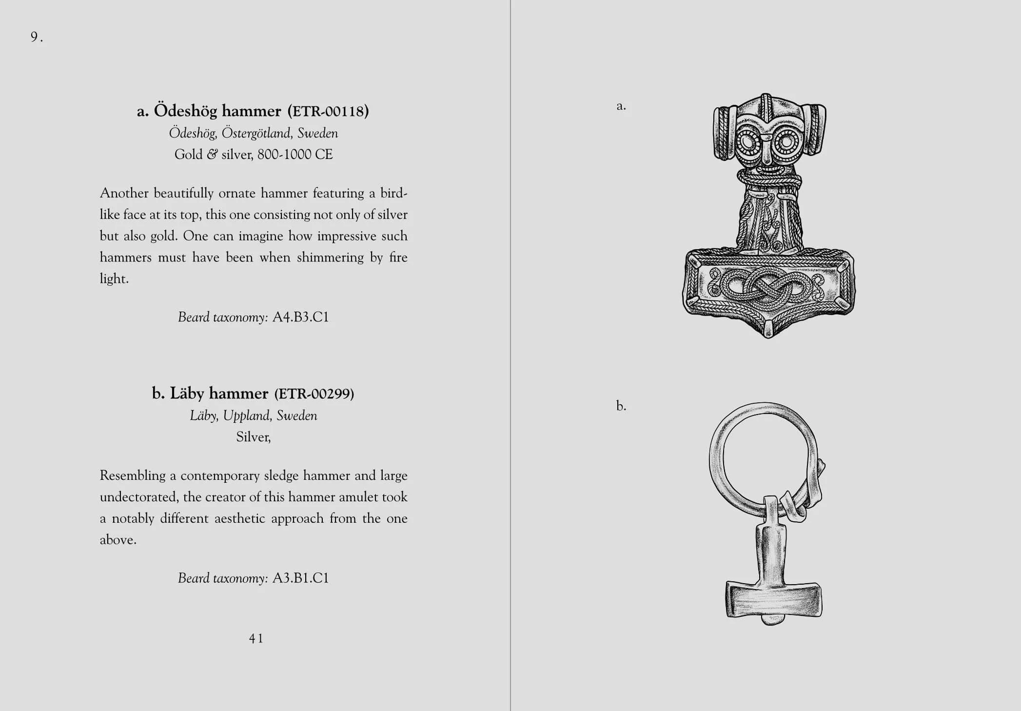 Two pages from "Mjölnir, Hamer of Thor"