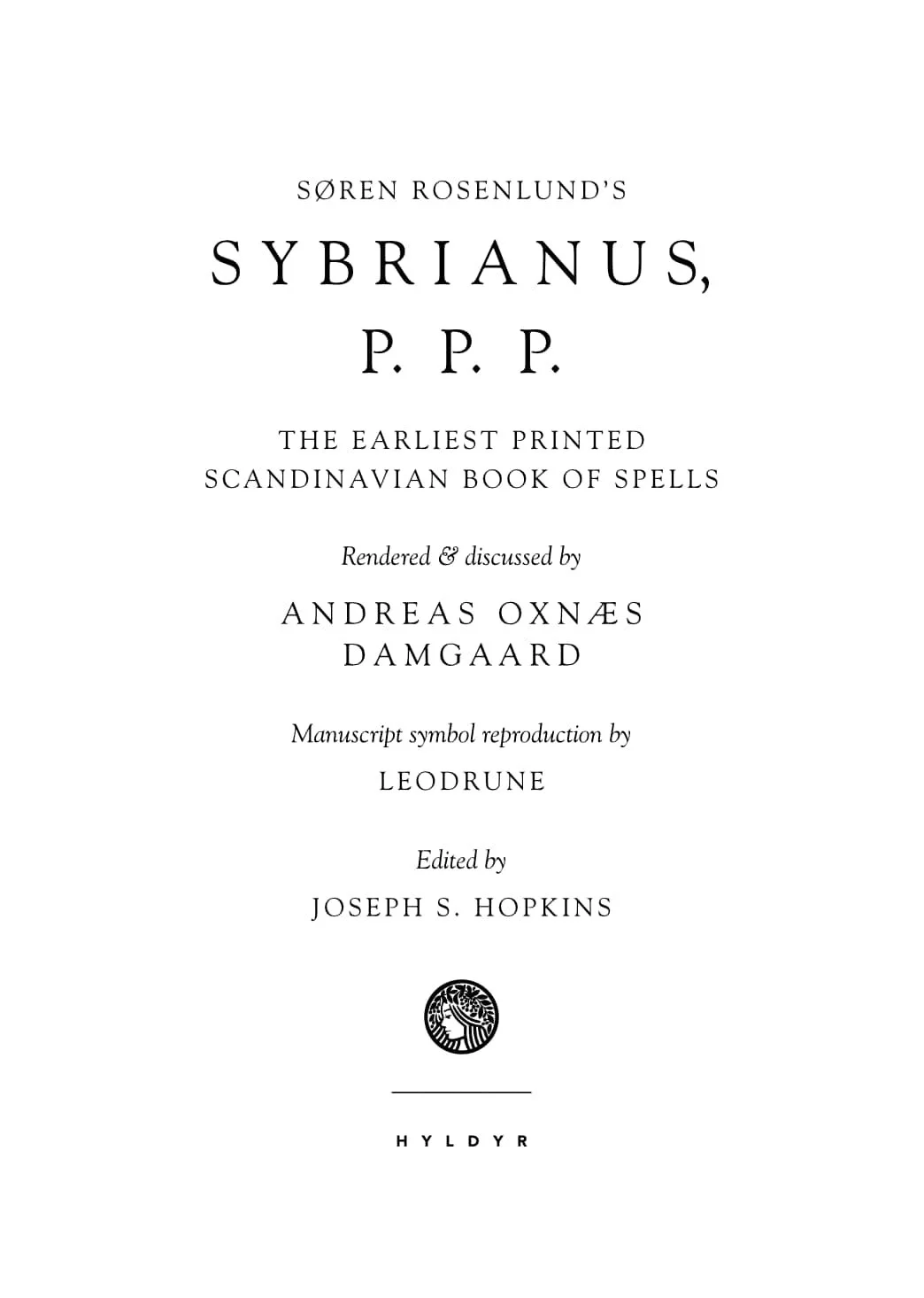 Title page of Sybrianus, P. P. P.