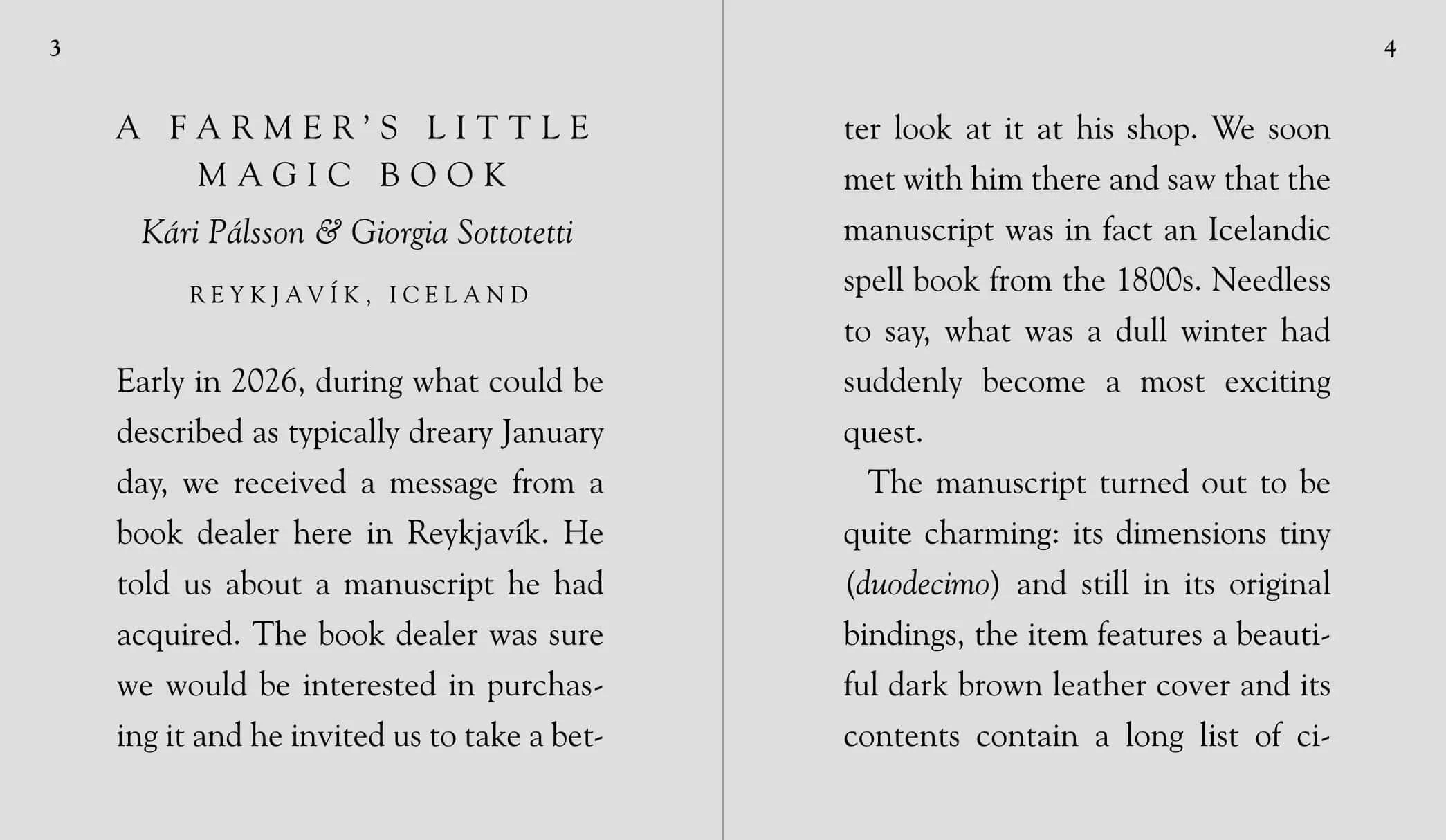 Two pages from "Hexekver"