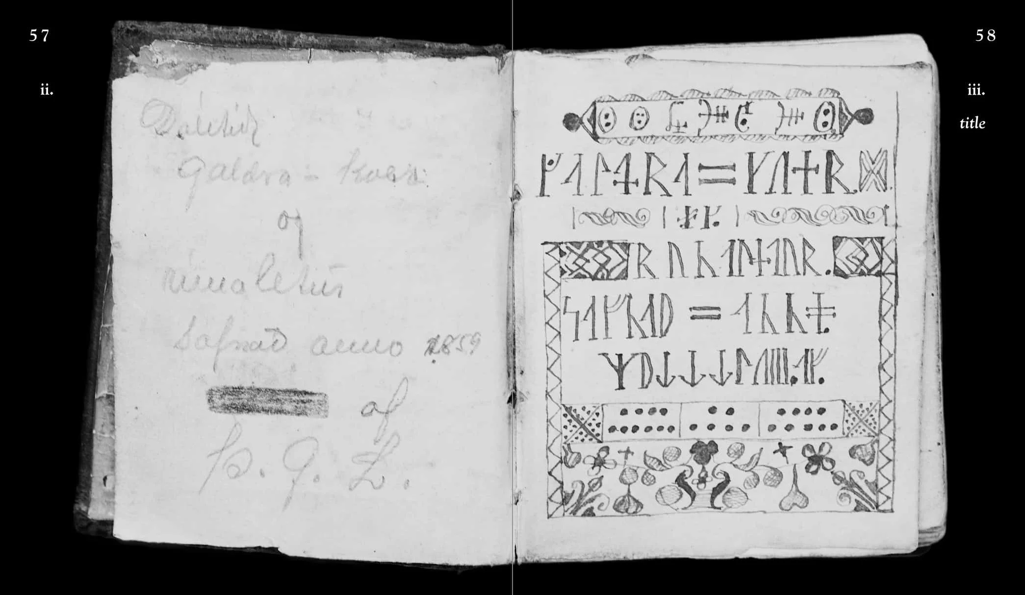 Two pages from "Hexekver"