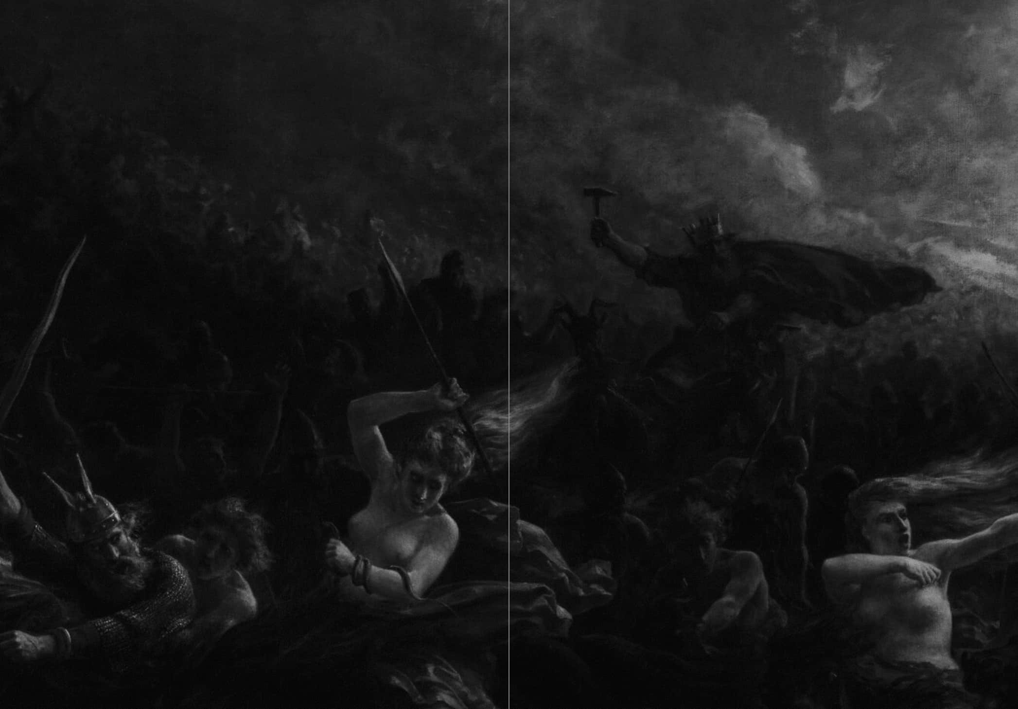 Two pages from "Mjölnir, Hamer of Thor"