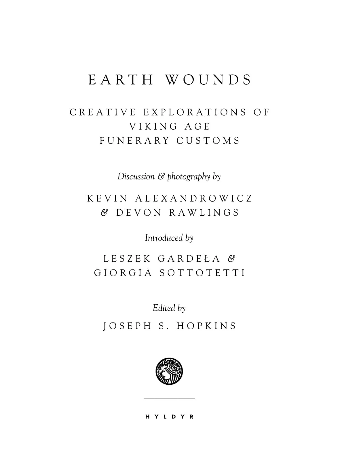 Title page for "Earth Wounds"