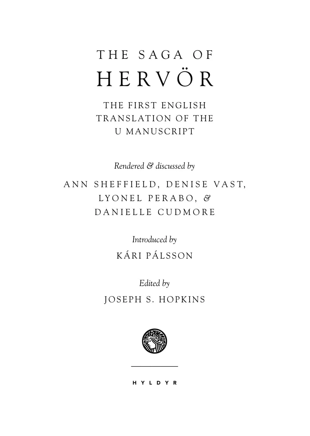 Title page of the Saga of Hervör