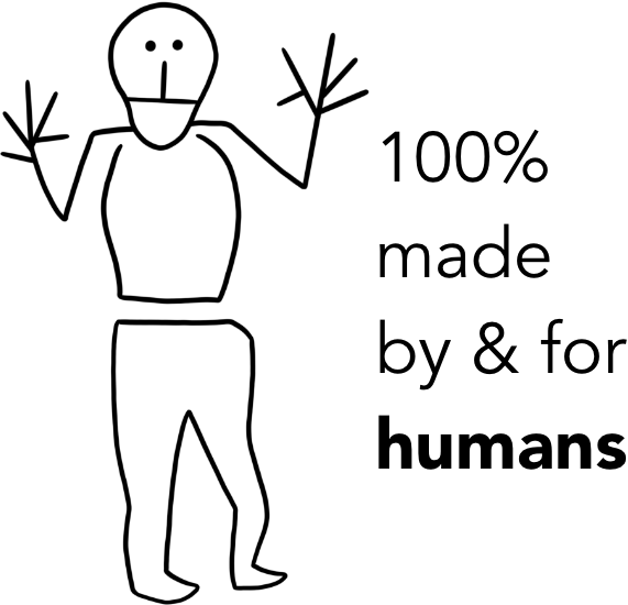 Hyldyr "always human" emblem
