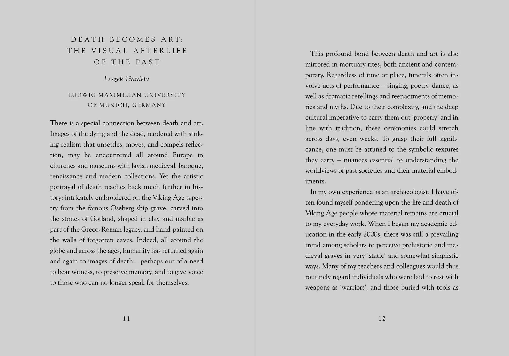 Two pages from "Earth Wounds"