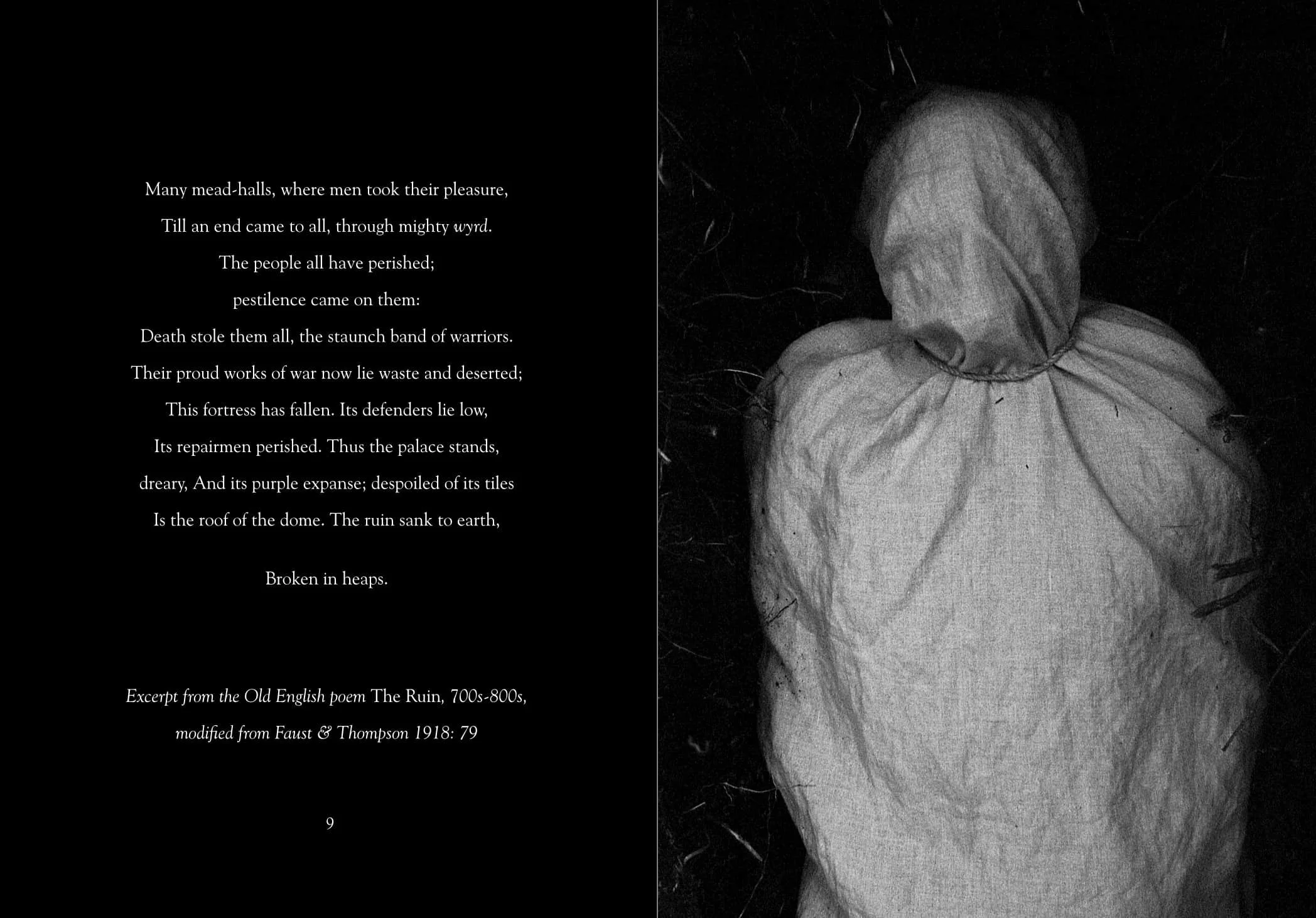 Two pages from "Earth Wounds"