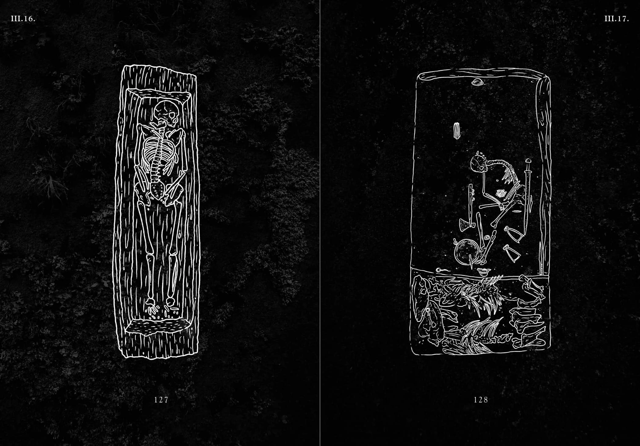 Two pages from "Earth Wounds"