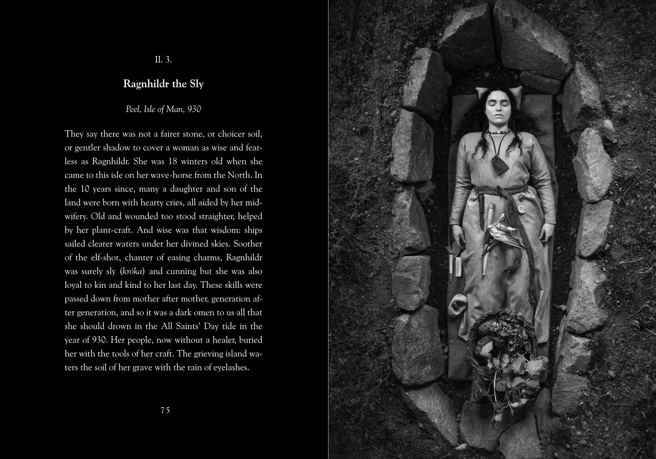 Two pages from "Earth Wounds"