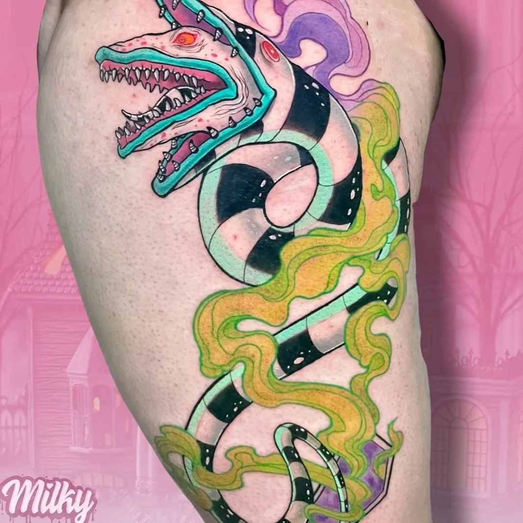 @mvlks has returned from tattooing in Sweden and has 6 slots available before she&rsquo;s off to the USA in November. DM us @lostsanctumtattoo to secure a booking before she&rsquo;s off again! 💌