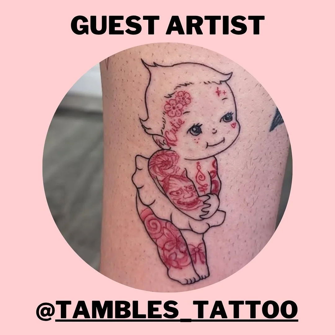 ❤️ @tambles_tattoo is coming to hangout with us at 📍 @lostsanctumtattoo for the below dates: 
Tuesday 26th August 
Wednesday 27th August 
Thursday 28th August 

💌 DM her directly for bookings during this time