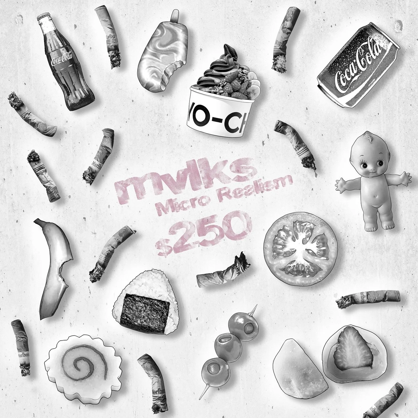 Micro Realism flash by @mvlks !!!
 🫒🍅🚬🍙🍌🍥
DM @lostsanctumtattoo to secure 💌