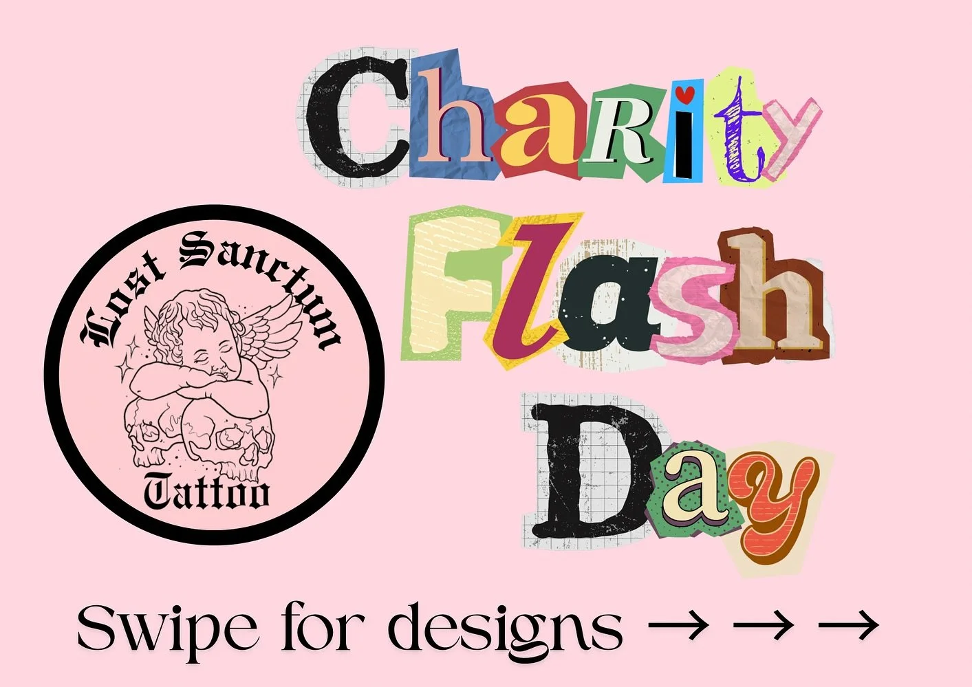 The wait is finally over, scroll for flash designs available for our @whatwereyouwearing_ charity event this Saturday 22nd November (tomorrow) doors open 10am! ❤️

Rules / Notes 
- Arms &amp; legs only. 
- Must bring ID (18+ event).
- No bookings, fi