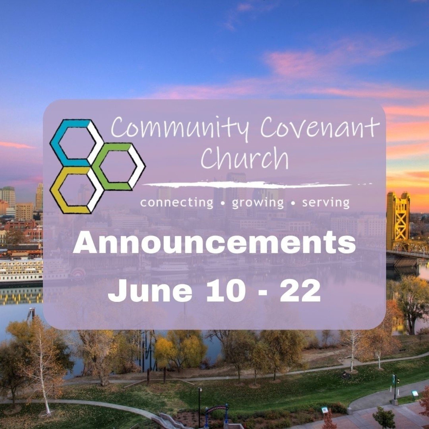 We&rsquo;ve got two weeks of events, updates, and opportunities to engage&mdash;here&rsquo;s what&rsquo;s coming up:

Mexico Team Leaves Friday
Please keep our Mexico team in your prayers as they head out to serve and build relationships across borde