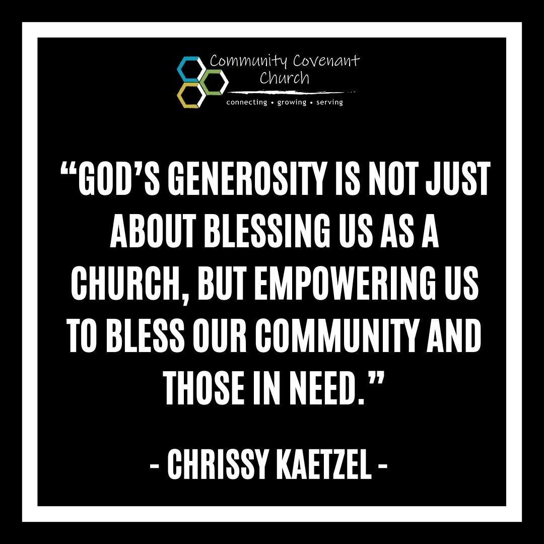 This last week, Chrissy gave us an important reminder that God's generosity is designed to flow through us to others. 

Catch the full sermon on our youtube page (link in bio). 

#thanksgivingbaskets #localchurch #sermonquote