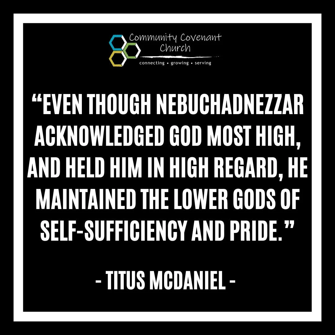 This pat Sunday, Titus preached on El Elyon (God Most High). Titus reminded us that even Nebuchadnezzar acknowledged God, but maintained his allegiance to the lesser gods around him. 

Check out the full sermon on our youtube page (link in bio). 

#s