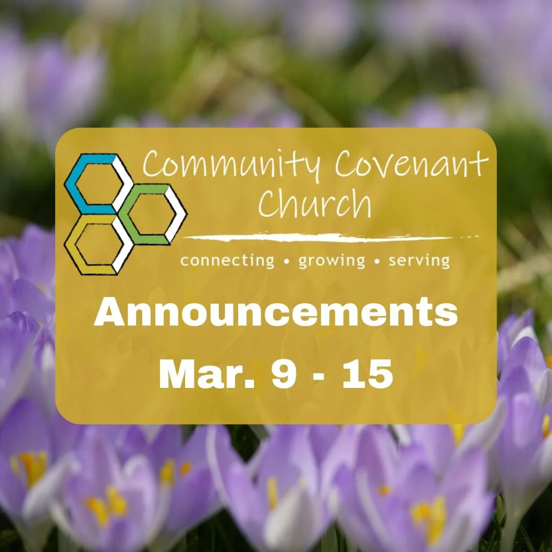 This Week at Community Covenant Church

Cookies Needed for Cookie Outreach
We&rsquo;re collecting cookies for our cookie outreach! If you&rsquo;re able to bake or donate, this is a simple way to bless our community and share some encouragement.

New 