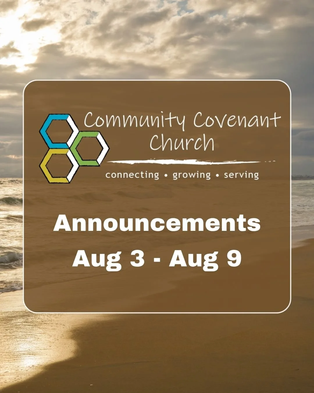 This Week at CCC

- Our summer sermon series, Character Summer, continues this Sunday as we look at the life of Hezekiah. Through his story, we'll discover what it means to trust God wholeheartedly, seek Him in prayer, and remain faithful through lif