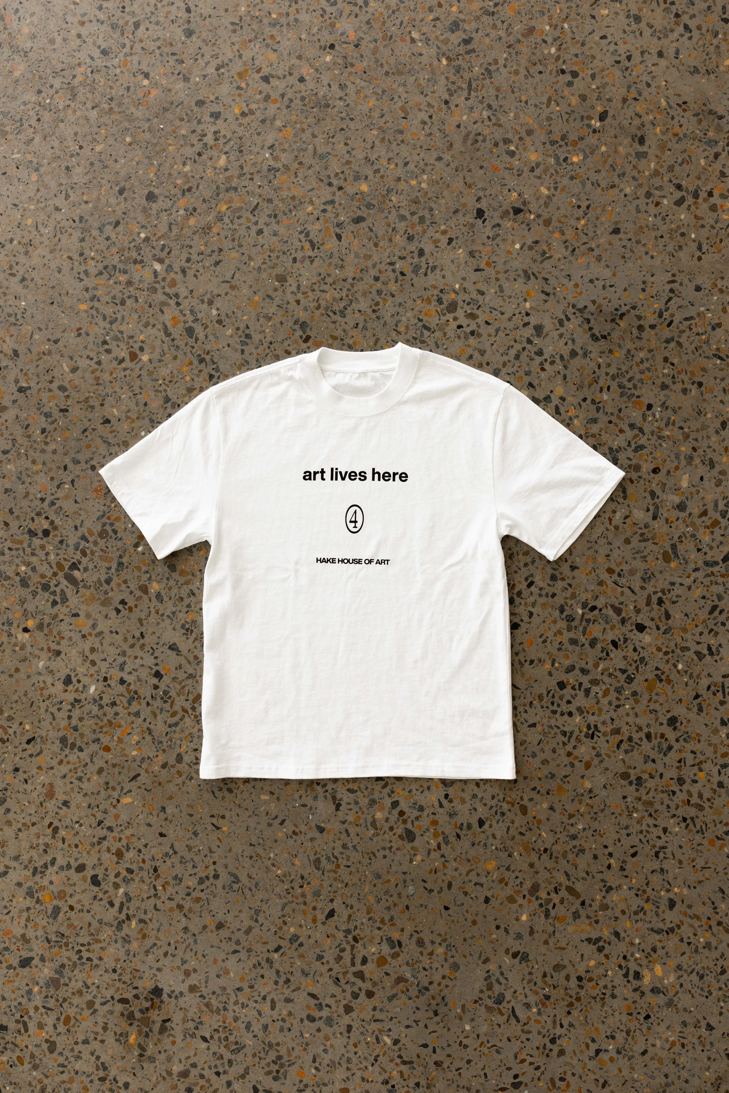 HAKE HOUSE / Art Lives Here T-Shirt / White