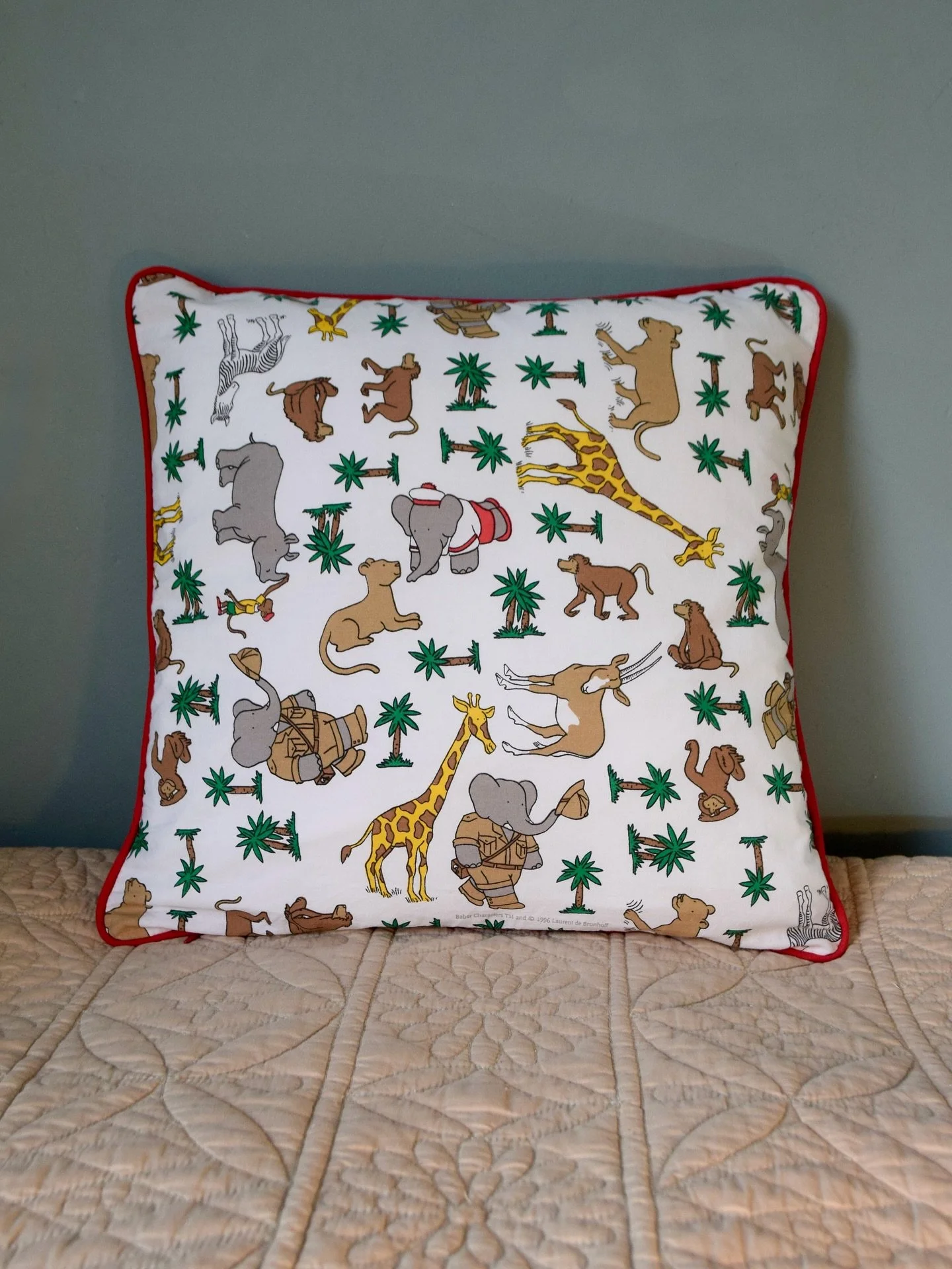 Introducing our BABAR cushions! 
🎪🐘🎪🐘
I’ve always loved interiors, but often found it hard to find nice additions to children’s rooms that feel playful yet timeless, modern, yet classic, have a nostalgic nod, and a story to tell. 
I