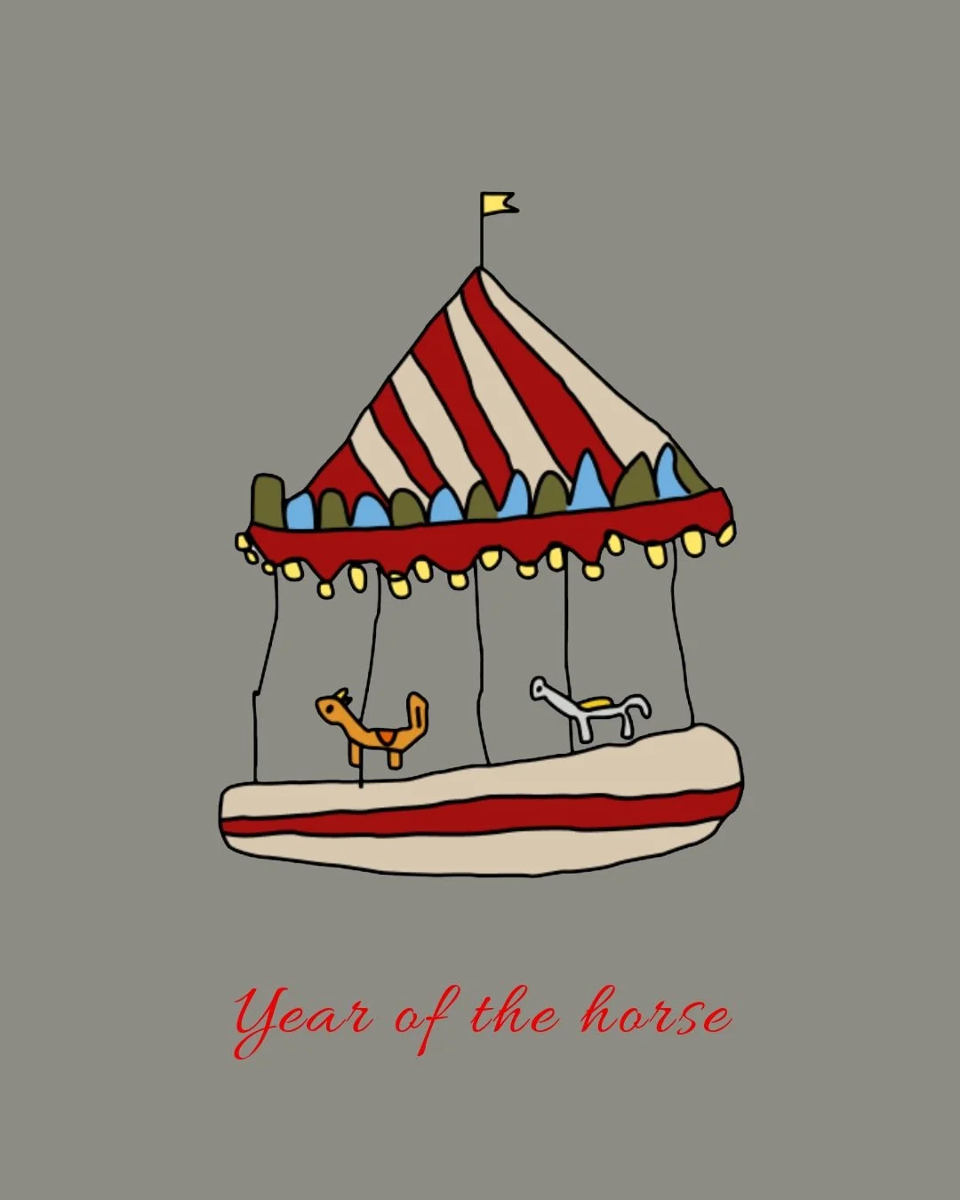 Lunar new year ✨~ the year of the (sausage) horse 🎠

Branding artwork by Stanley, age 5 

#yearofthehorse #lunarnewyear #carousel #happylunarnewyear #kidsdrawing