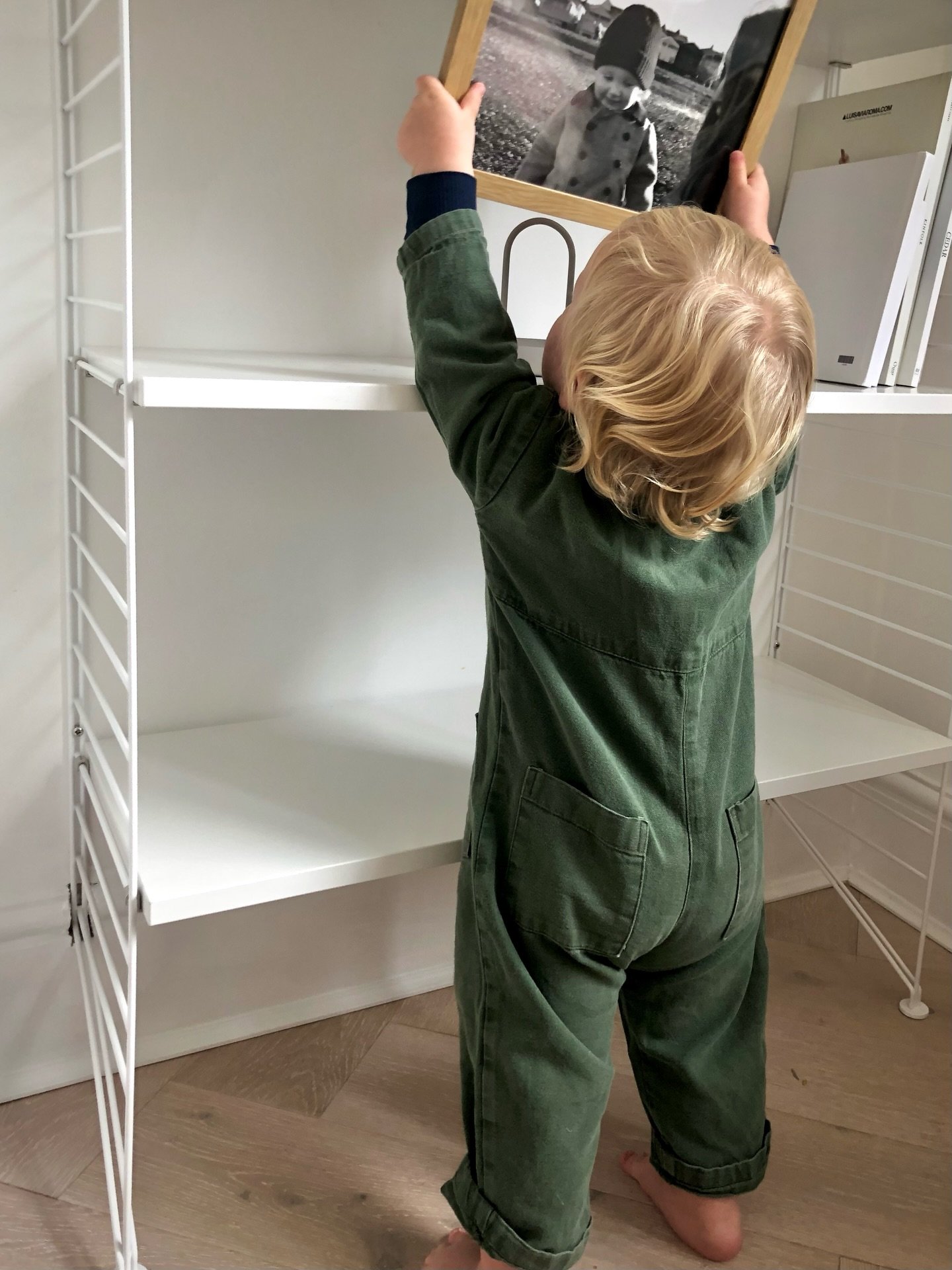 Green workwear boilersuit online now~ it reminds me of this much loved French vintage one from our very first collection, pictured here on a little Laurie (now age 8!), and for my first Instagram post back in 2020! 💚💚

Swipe to see the 2026 version