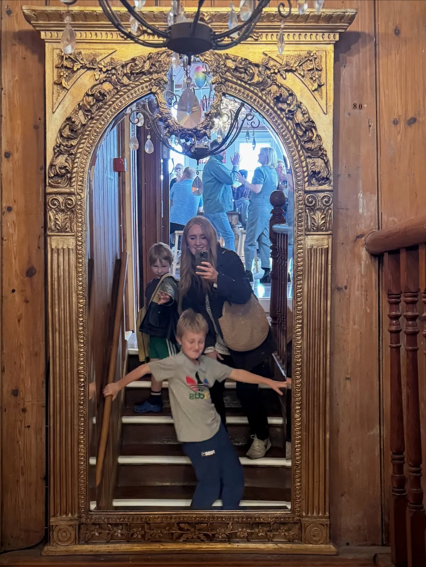 My loves in frames 

1.  Family portrait🪞❤️
2. A framed flower study by Stanley, he took inspiration from my 50p charity shop painting! 🖼️ 💐 
3. Seagull watch with the boys 
4. My favourite view 🪟🌊 @theoysterstores