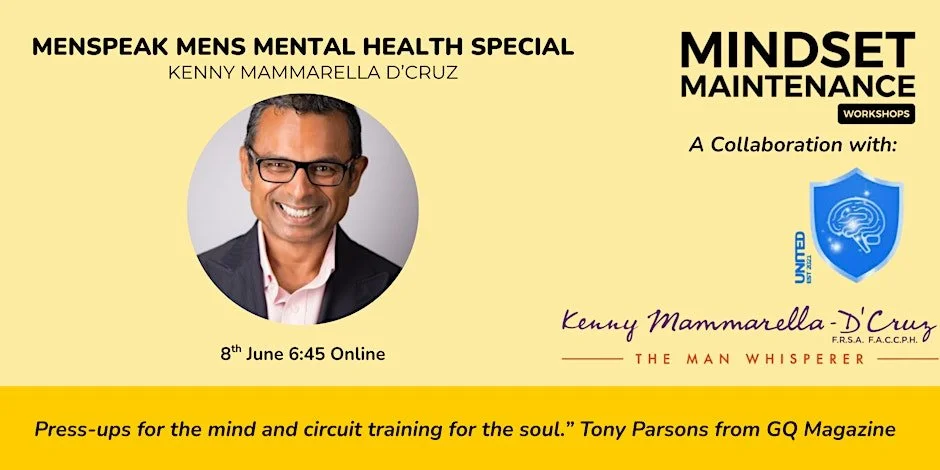 MenSpeak Men's Mental Health Week Workshop with Kenny Mammarella D'Cruz