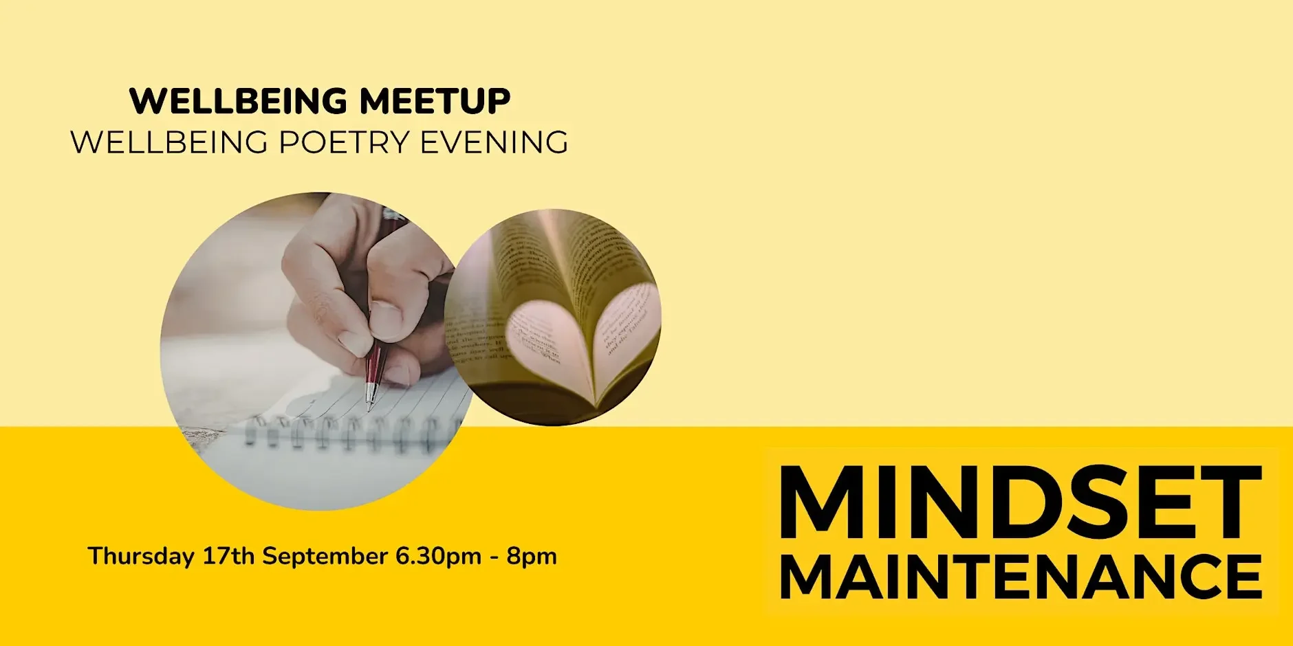 Wellbeing Meetup: Wellbeing Poetry Evening
