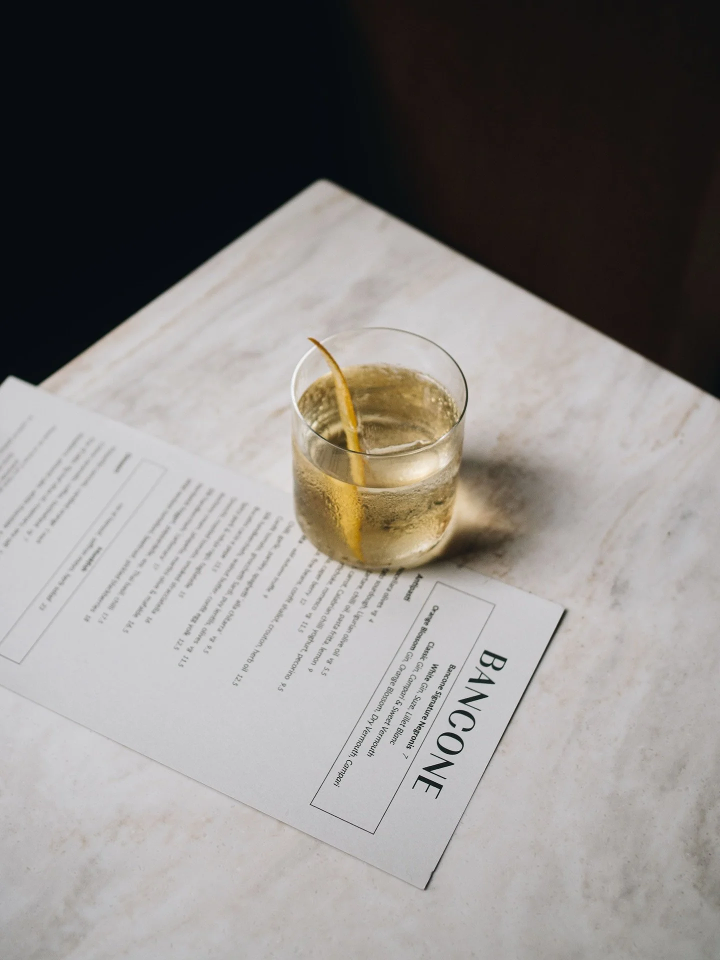 N E W  C O C K T A I L
Clementine Old Fashioned 
Toki whisky, chinotto, manguin clementine, chocolate bitters
A warming chocolate/orange take on the classic