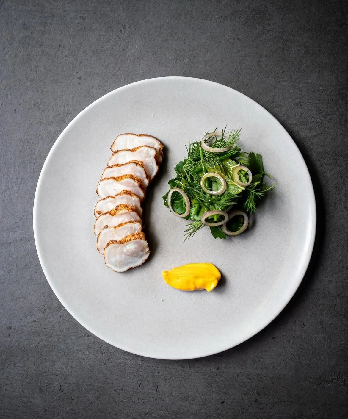 EXCLUSIVE TO KENSINGTON 
Monkfish, ras el hanout, saffron mayo, herb salad