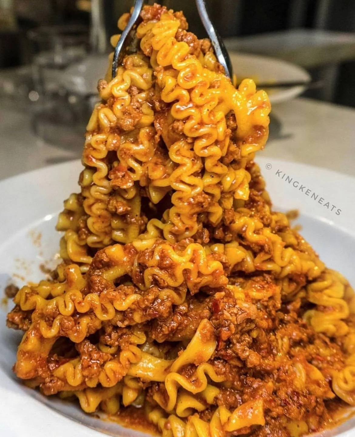 In at No. 2, one of our most-ordered dishes to this day. First gaining widespread attention in 2019 after the late Russell Norman reshared an unforgettable capture by @kingkeneatss 🤌🏽 It&rsquo;s our Spicy Pork &amp; &rsquo;Nduja rag&ugrave; Mafalde