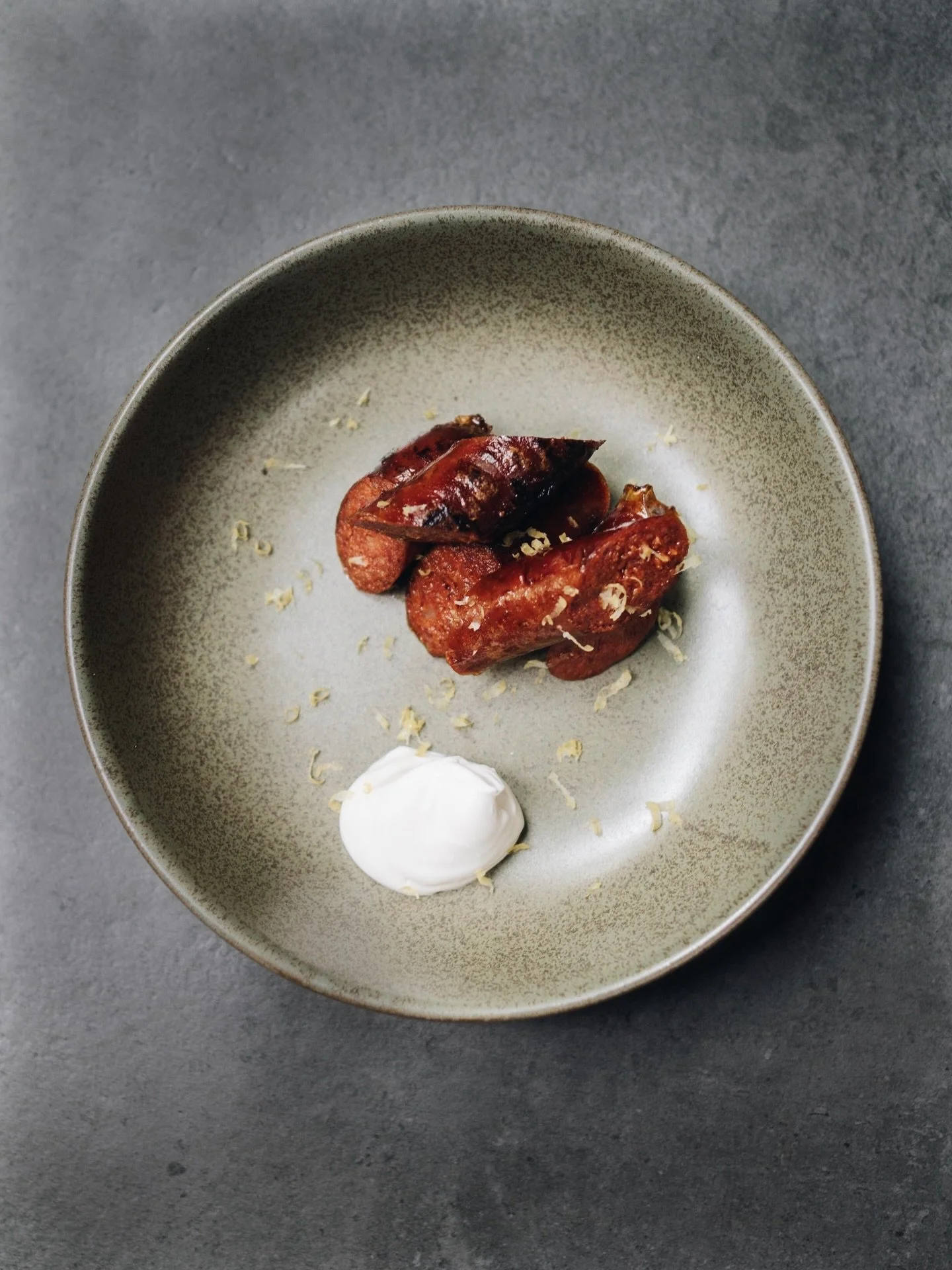 Nduja Iberica, whipped mascarpone, lemon. Coming soon to Bancone City. Opening 22nd April. Click the link in bio to book a table.