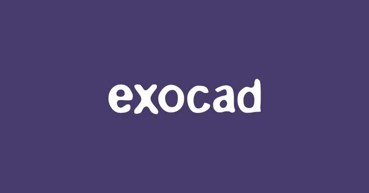 Logo de exocad avec le mot 'exocad'
