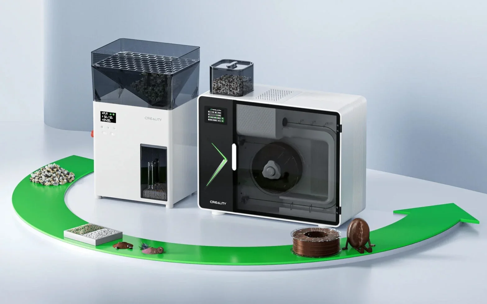 Creality Filament Maker M1 et Shredder R1
