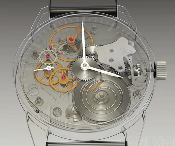Animation d'un mécanisme (montre) sur Blender