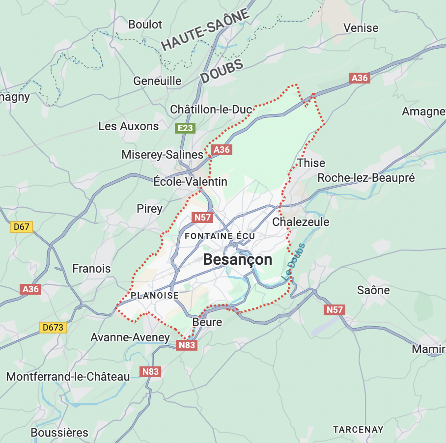 Carte de Besançon