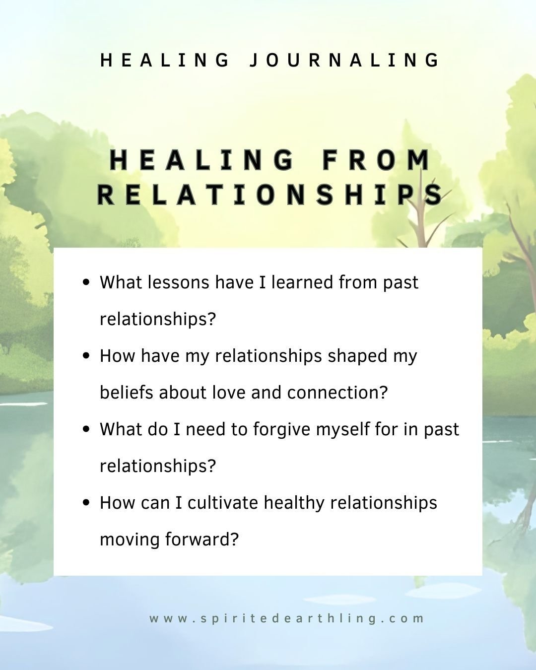 These journal prompts for healing can help you explore and express your emotions around healing from relationships, places, past decisions, the way people treat you, guilt and shame, loss or grief, and physical injury.

Read Support Your Healing Jour